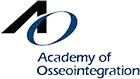 The image shows a logo with text that reads  ACADEMY OF COSMETIC INTEGRATION  and includes a graphic element resembling a stylized letter  O  with a partial circle around it, set against a light blue background.